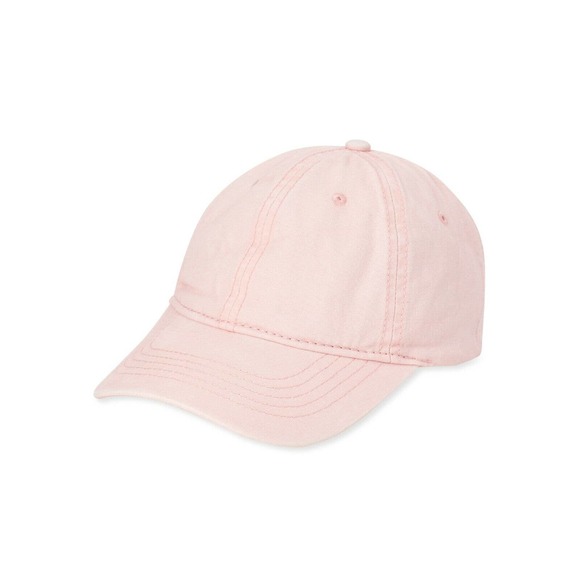 Time Tru Ladies Washed Twill Cap Pink New Rose Blush Twill Cap Pink Baseball NWT - Picture 4 of 6
